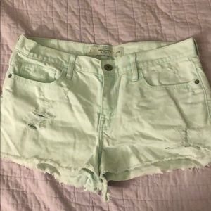 Abercrombie Mint Shorts